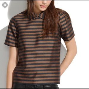 Madewell Peter Pan Collar Shirt striped